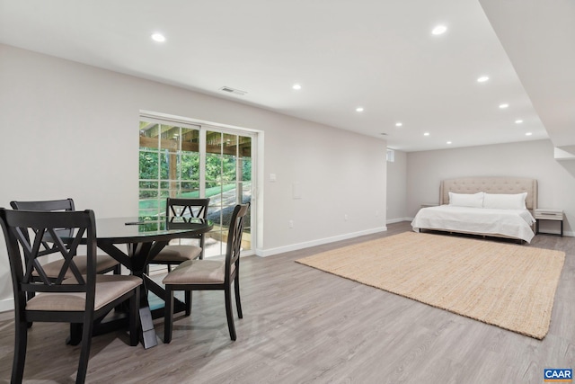 interior space featuring light hardwood / wood-style flooring