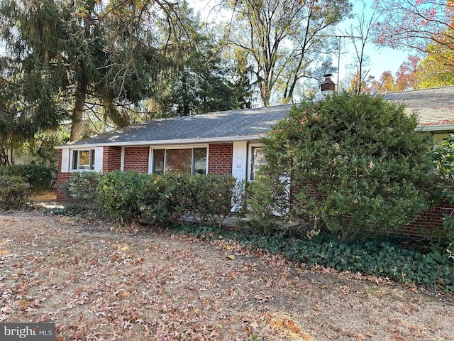 view of ranch-style home