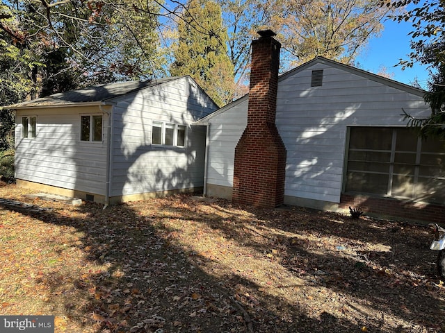 view of rear view of property