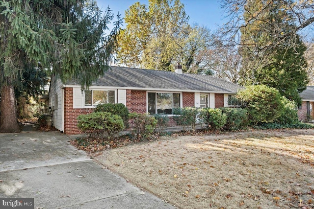 view of ranch-style home