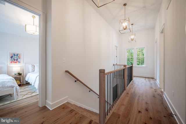 hallway featuring hardwood / wood-style flooring