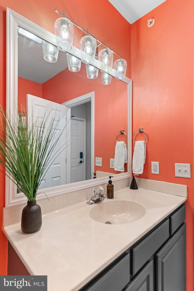 bathroom featuring vanity