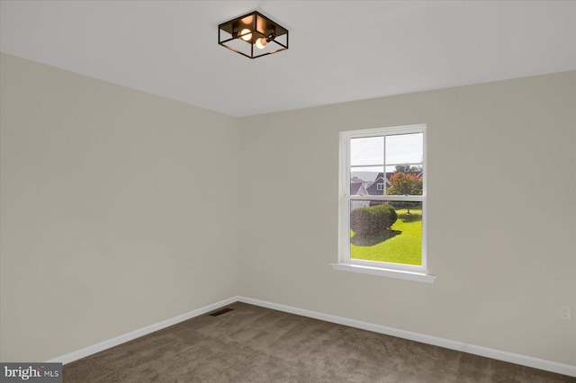 83 Landon Dr, Bellefonte, PA 16823 - spare room featuring visible vents, baseboards, and carpet floors