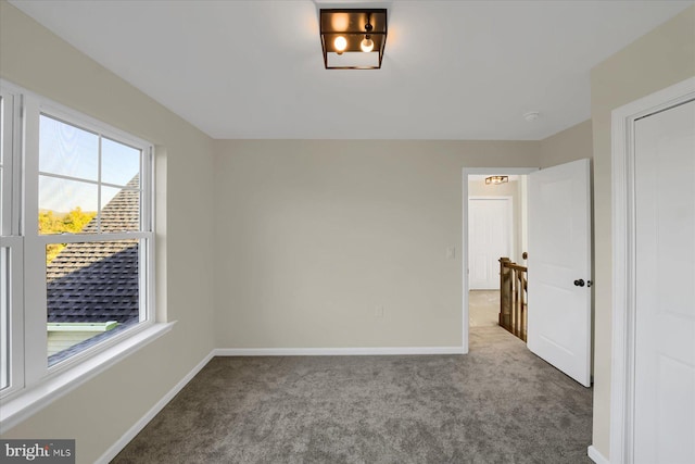 view of carpeted empty room