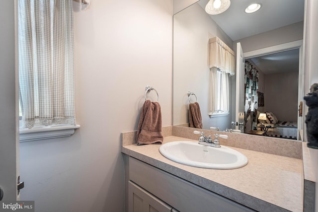 bathroom featuring vanity