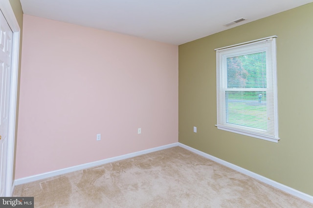 view of carpeted empty room