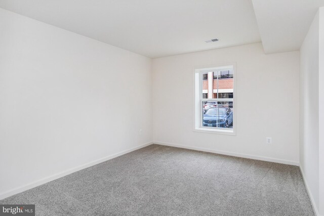 basement with light carpet