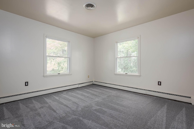 carpeted empty room with plenty of natural light