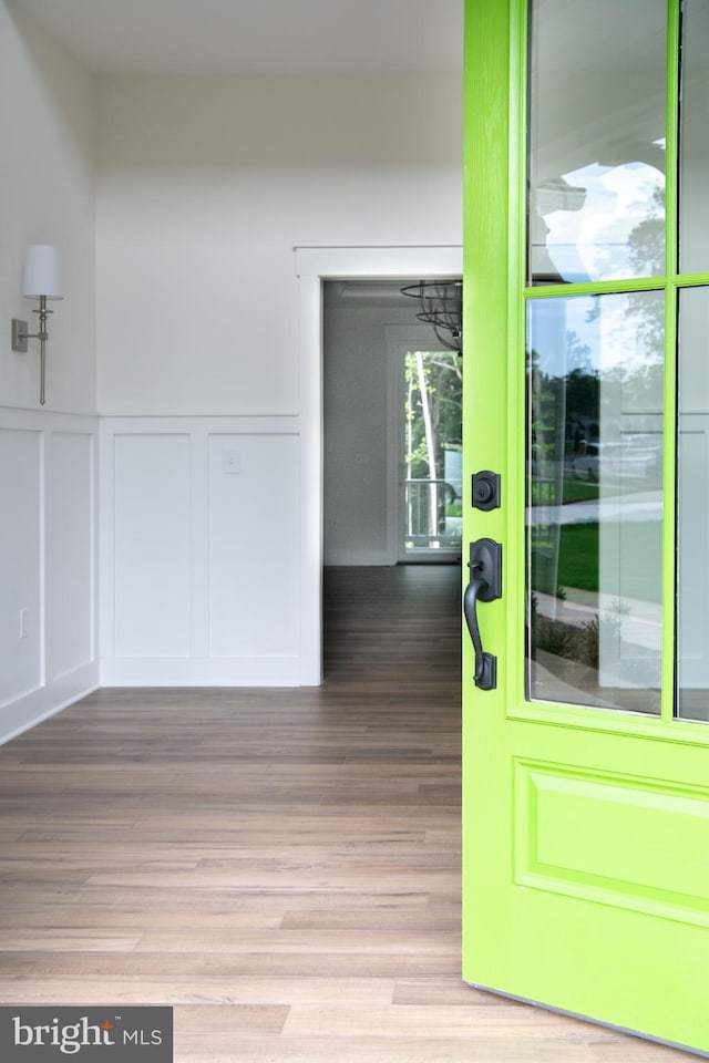 interior space featuring light hardwood / wood-style floors