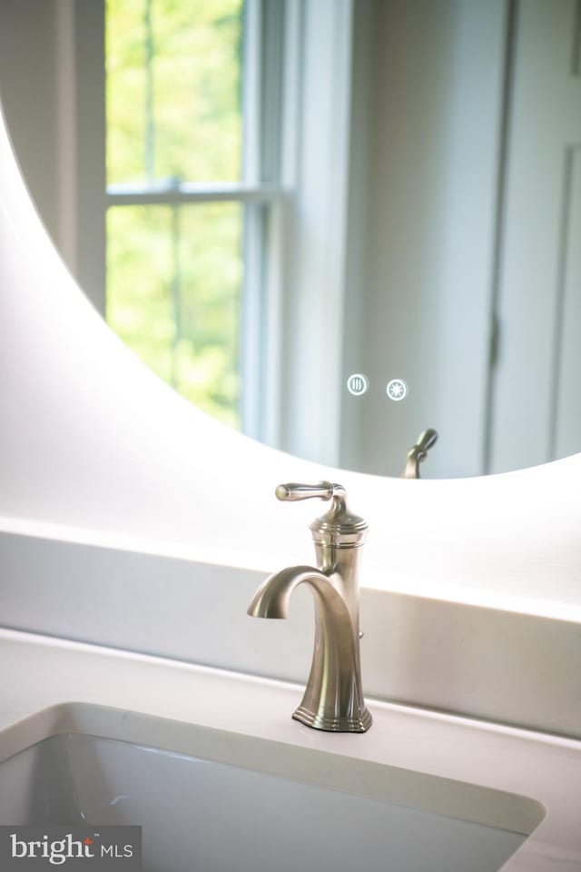 interior details featuring sink