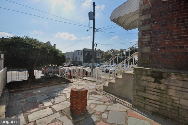 view of patio with fence