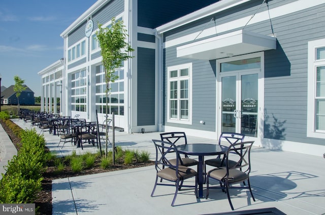 view of patio / terrace with french doors