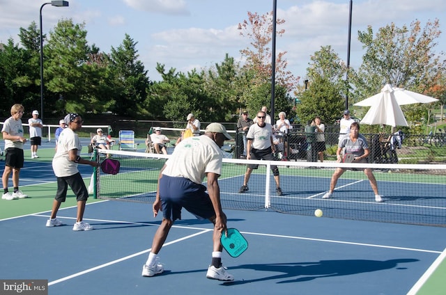 view of tennis court