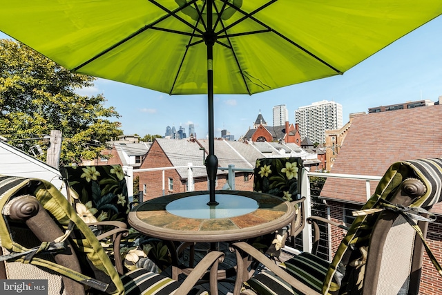 view of balcony