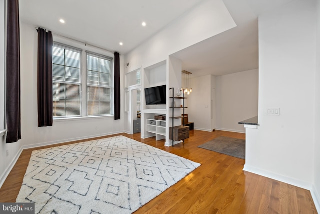 interior space featuring hardwood / wood-style flooring