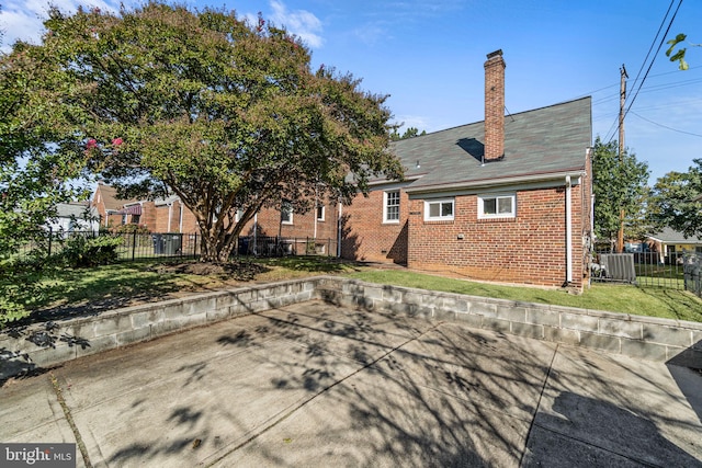 rear view of house with a patio area