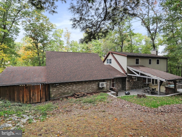 view of front facade with a patio