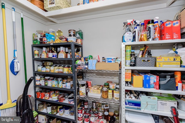 view of pantry