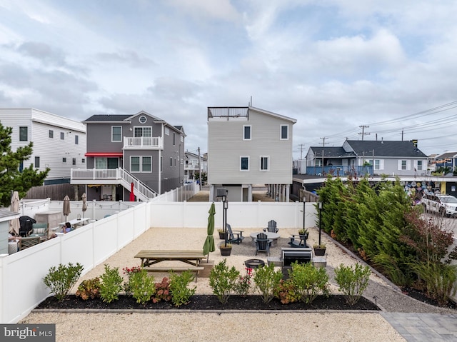 rear view of property with a patio