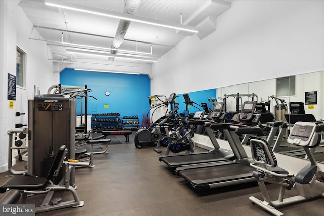 view of gym