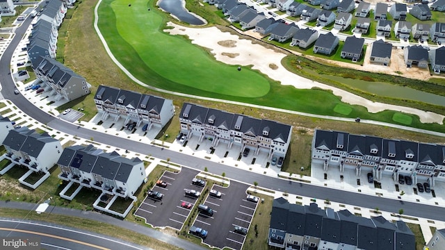 35332 Wright Way, Millsboro, DE 19966 - drone / aerial view featuring view of golf course, a water view, and a residential view