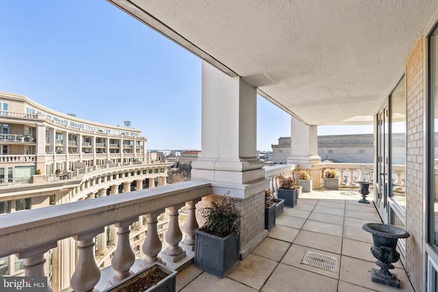 balcony with visible vents