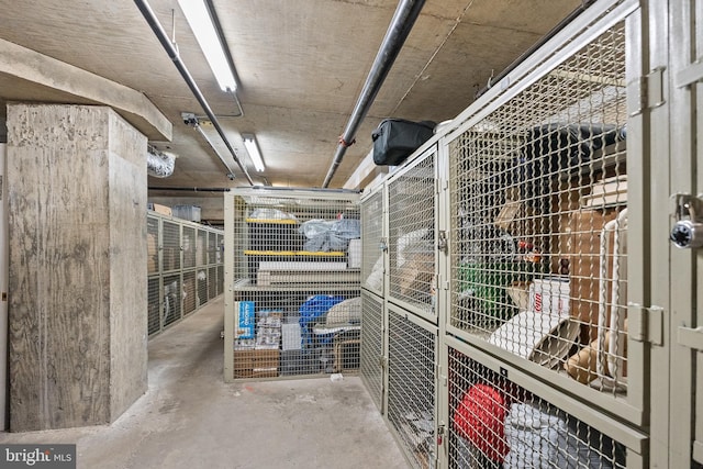 view of storage room