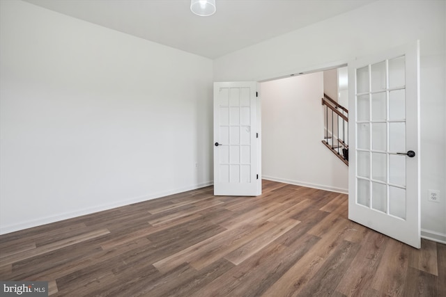 LOTD Beaver Dam Road, Jeffersonton, VA 22724 - unfurnished room with stairway, baseboards, and wood finished floors