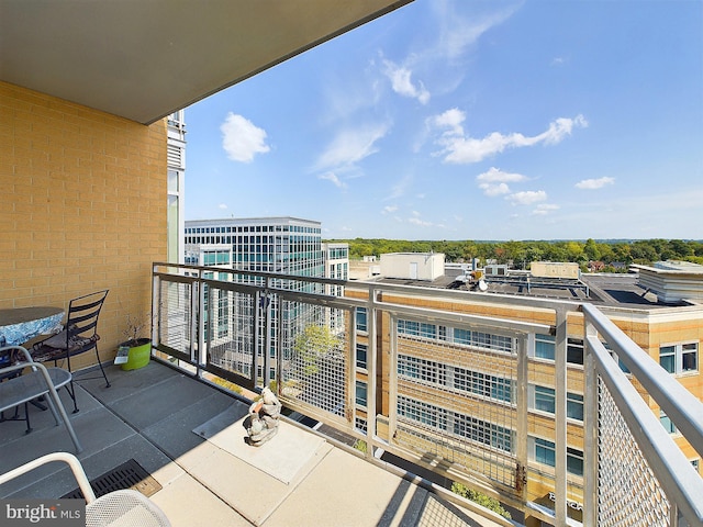 view of balcony