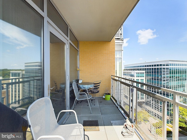 view of balcony