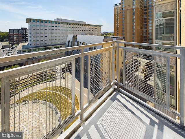 view of balcony