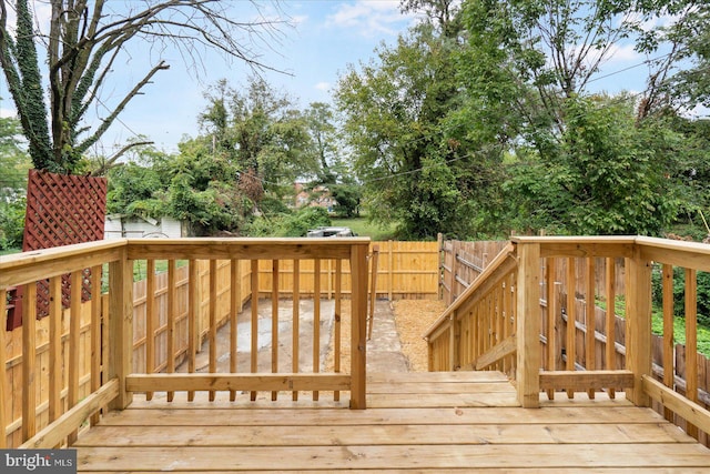 view of wooden terrace