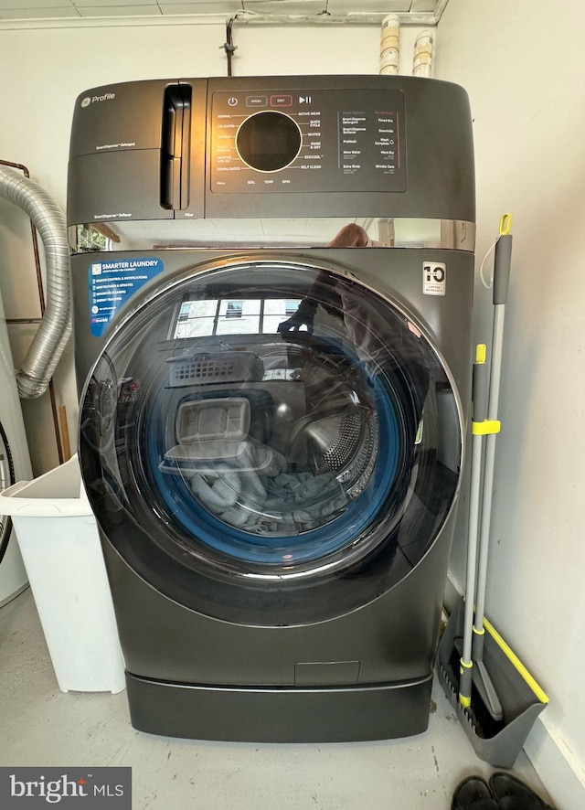 view of laundry area