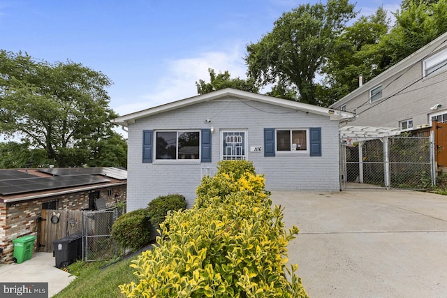 view of front of home