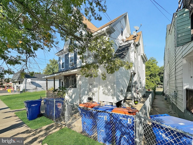 exterior space with a lawn