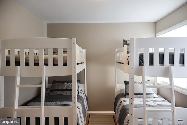 bedroom featuring wood-type flooring