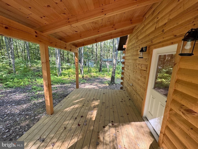 view of deck