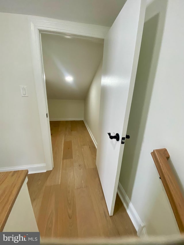 interior space featuring light wood-type flooring