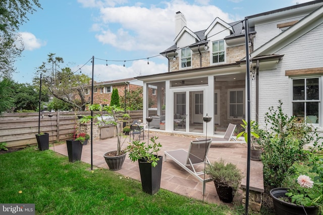 exterior space with a sunroom