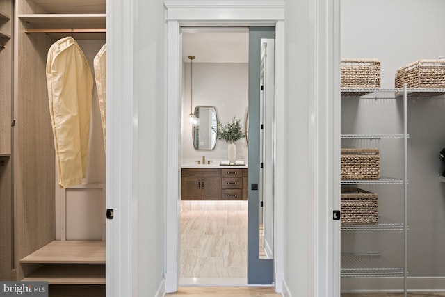 interior space featuring a sink