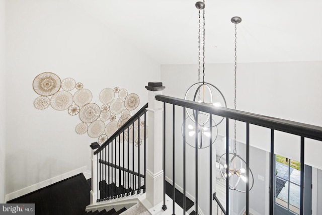 view of staircase