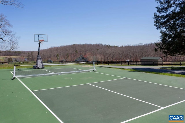 view of sport court