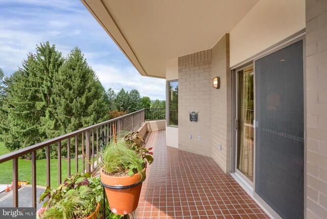 view of balcony