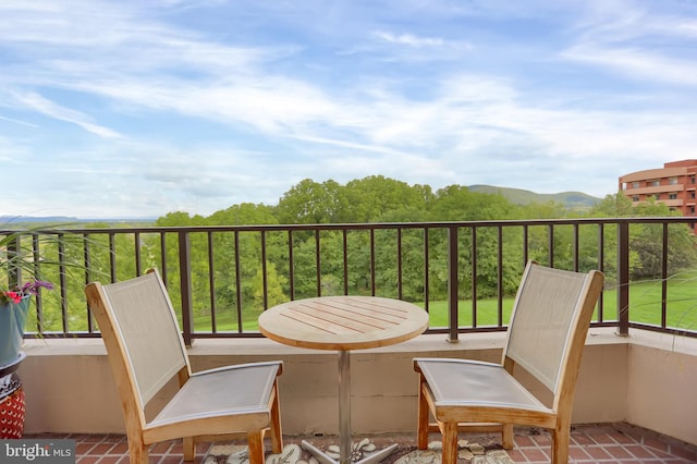 view of balcony