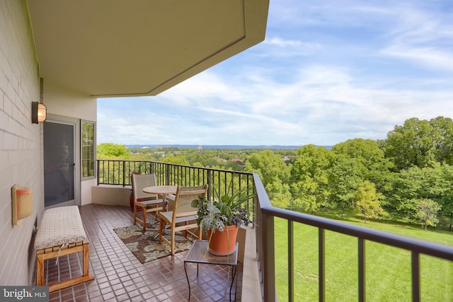 view of balcony