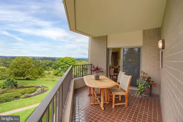 view of balcony