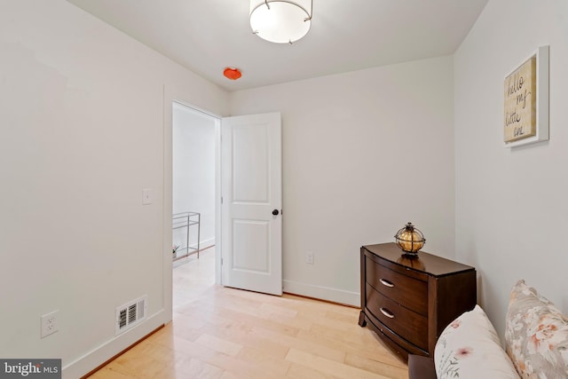 living area featuring light hardwood / wood-style floors