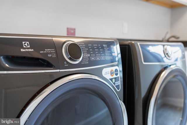 laundry area with washer and dryer