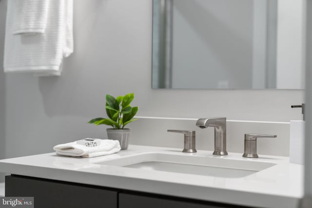 bathroom featuring vanity