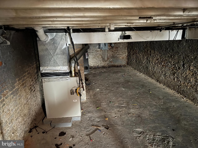 view of basement